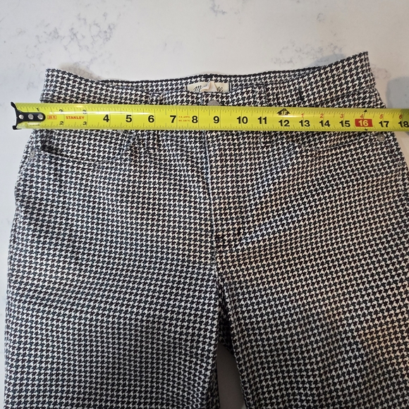 Madewell Houndstooth Kickout Ankle Crop Pants Size 30 Stretch - Picture 12 of 16
